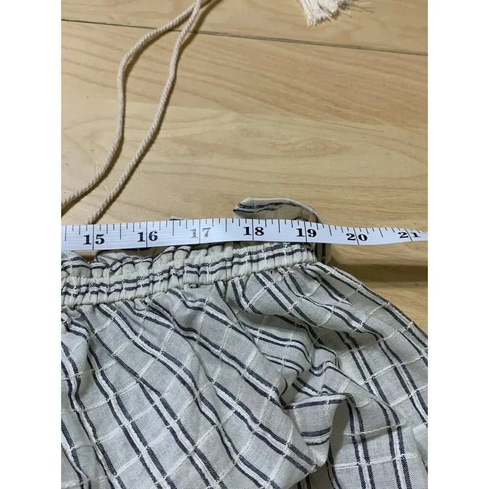 Universal Thread Stripe Embroidered Tassel Tie Strap Tank Top - Picture 5 of 10